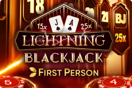 First Person Lightning Blackjack