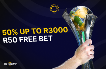 50% Up To R3000 + R50 Free Bet