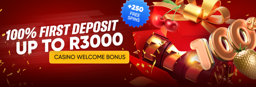 Casino First Deposit Offer up to R3000+Free Spins